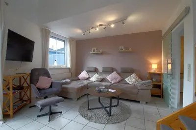 Ein Sitzbereich in der Unterkunft LT 33 Bungalow Manu