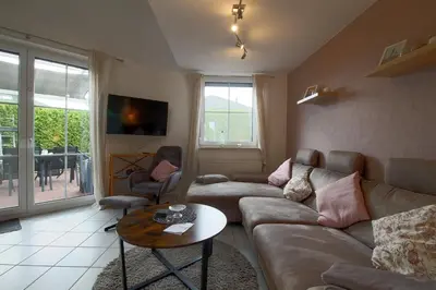 Ein Sitzbereich in der Unterkunft LT 33 Bungalow Manu