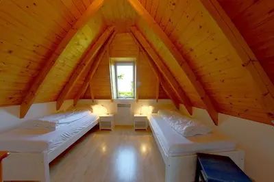 Ein Bett oder Betten in einem Zimmer der Unterkunft SV3 Nordertill 9