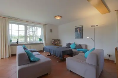 Ein Sitzbereich in der Unterkunft MU2 Ferienhaus mit Sauna