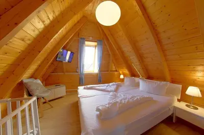 Ein Bett oder Betten in einem Zimmer der Unterkunft SV3 Nordertill17