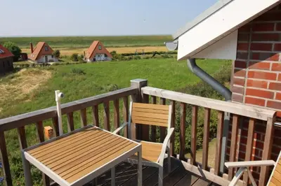 Ein Balkon oder eine Terrasse in der Unterkunft LM935 Wremerbogen