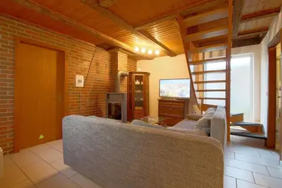Ein Sitzbereich in der Unterkunft Dat lütte Hus