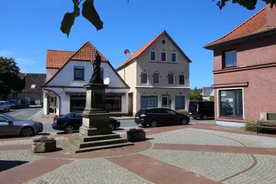 Das Gebäude in dem sich die Ferienwohnung befindet