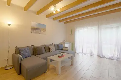 Ein Sitzbereich in der Unterkunft Ferienhaus 