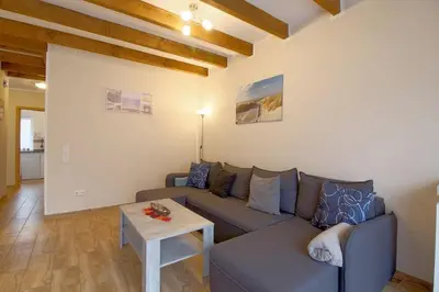 Ein Sitzbereich in der Unterkunft Ferienhaus 