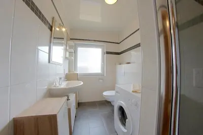 Ein Badezimmer in der Unterkunft Ferienhaus 