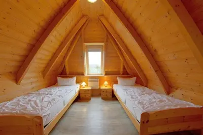 Ein Bett oder Betten in einem Zimmer der Unterkunft SV3 Kniepsand 3