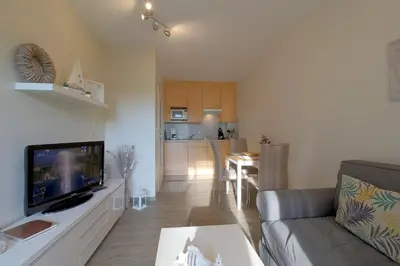 Küche/Küchenzeile in der Unterkunft FeWo 07 - Haus Amrum