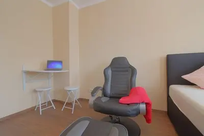 Ein Sitzbereich in der Unterkunft Gästehaus Dorum 02