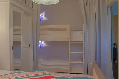 Ein Bett oder Betten in einem Zimmer der Unterkunft Haus Amrum WE 10