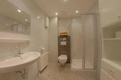 Ein Badezimmer in der Unterkunft Haus Amrum WE 10