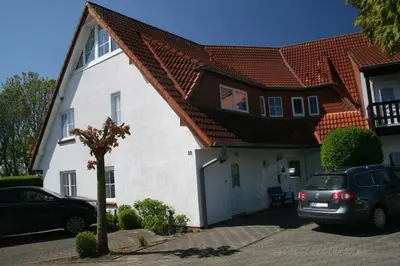 Das Gebäude in dem sich die Ferienwohnung befindet