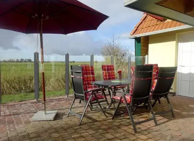 Ein Patio oder anderer Außenbereich in der Unterkunft SV3 Mellumplate 56