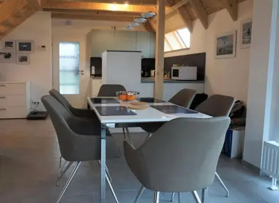Küche/Küchenzeile in der Unterkunft SV4 Mellumplate 29 Haus Falsterbo