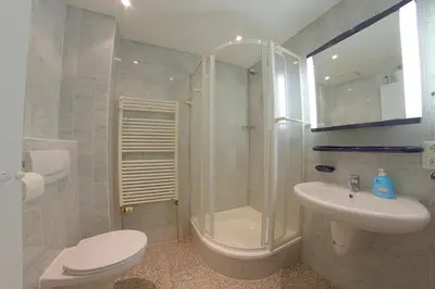 Ein Badezimmer in der Unterkunft Haus Borkum WE 19