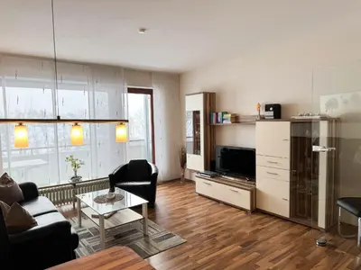Küche/Küchenzeile in der Unterkunft Haus Nordseeblick Wohnung 29