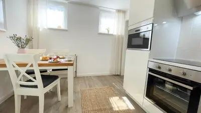 Küche/Küchenzeile in der Unterkunft Kapitänshaus FeWo 7