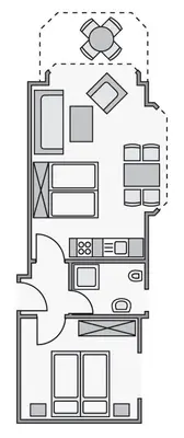 Grundriss der Unterkunft Haus Nordseeperle FeWo 4