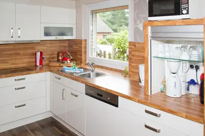 Küche/Küchenzeile in der Unterkunft Ferienhaus, Kleine Perle