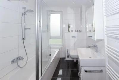 Ein Badezimmer in der Unterkunft Düne 1 FeWo4 - Duene4u