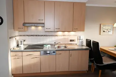 Küche/Küchenzeile in der Unterkunft Mare Comfort Wohnung 8