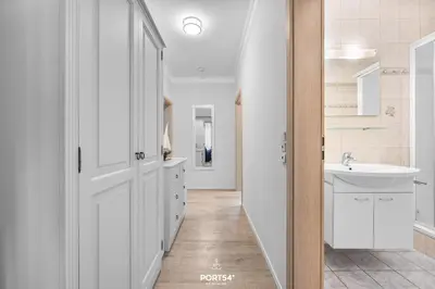 Ein Badezimmer in der Unterkunft Ferienwohnung Hummer Büsum