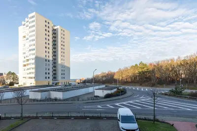 Das Gebäude in dem sich die Ferienwohnung befindet