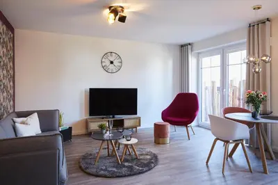 TV/Unterhaltungsangebot in der Unterkunft Kattegat Apartment 02