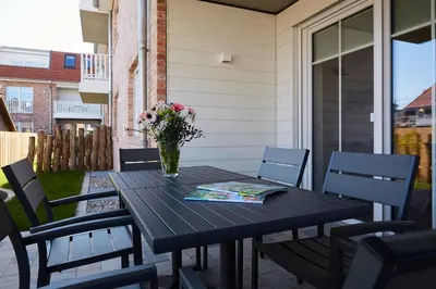 Ein Balkon oder eine Terrasse in der Unterkunft Kattegat Apartment 03
