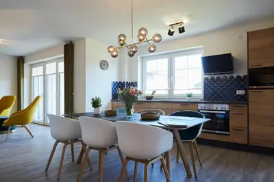 TV/Unterhaltungsangebot in der Unterkunft Kattegat Apartment 03