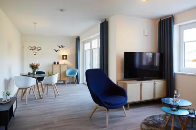 TV/Unterhaltungsangebot in der Unterkunft Kattegat Apartment 04