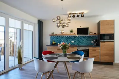Küche/Küchenzeile in der Unterkunft Kattegat Apartment 05
