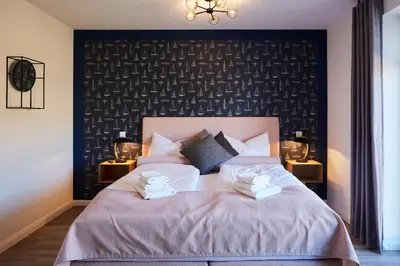 Ein Bett oder Betten in einem Zimmer der Unterkunft Kattegat Apartment 06