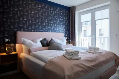 Ein Bett oder Betten in einem Zimmer der Unterkunft Kattegat Apartment 13