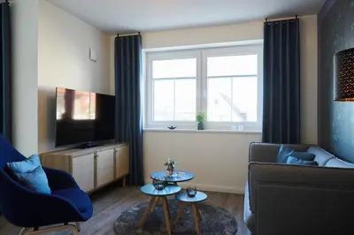 Ein Sitzbereich in der Unterkunft Kattegat Apartment 14