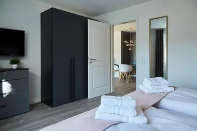 Ein Bett oder Betten in einem Zimmer der Unterkunft Kattegat Apartment 16