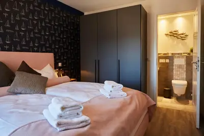 Ein Bett oder Betten in einem Zimmer der Unterkunft Kattegat Apartment 18