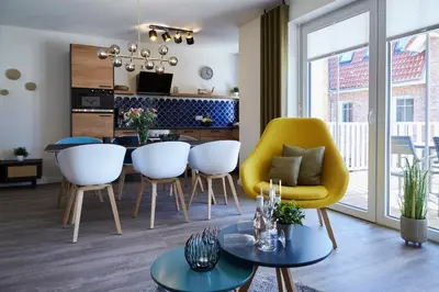 Küche/Küchenzeile in der Unterkunft Kattegat Apartment 18