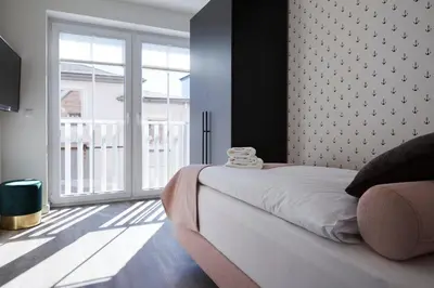 Ein Bett oder Betten in einem Zimmer der Unterkunft Kattegat Apartment 22