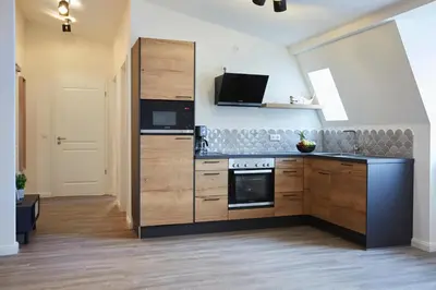Küche/Küchenzeile in der Unterkunft Kattegat Apartment 23