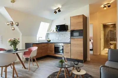Küche/Küchenzeile in der Unterkunft Kattegat Apartment 24