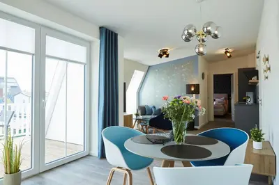 Ein Sitzbereich in der Unterkunft Kattegat Apartment 26