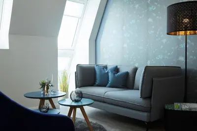 Ein Sitzbereich in der Unterkunft Kattegat Apartment 26