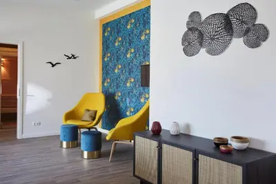 Ein Sitzbereich in der Unterkunft Kattegat Apartment 29