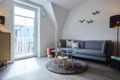 Ein Sitzbereich in der Unterkunft Kattegat Apartment 30