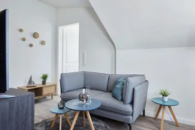 Ein Sitzbereich in der Unterkunft Kattegat Apartment 31