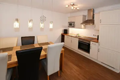 Küche/Küchenzeile in der Unterkunft Bernstein Mare Luxor Penthouse 01