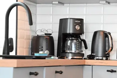 Kaffee-/Teezubehör in der Unterkunft Bernstein Mare-Supreme Wohnung 1