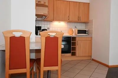 Küche/Küchenzeile in der Unterkunft Bernstein Mare-Supreme Wohnung 2